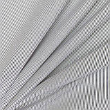 Сорочкова бавовняна смужка сіро-біла1*1,5мм, фото 5