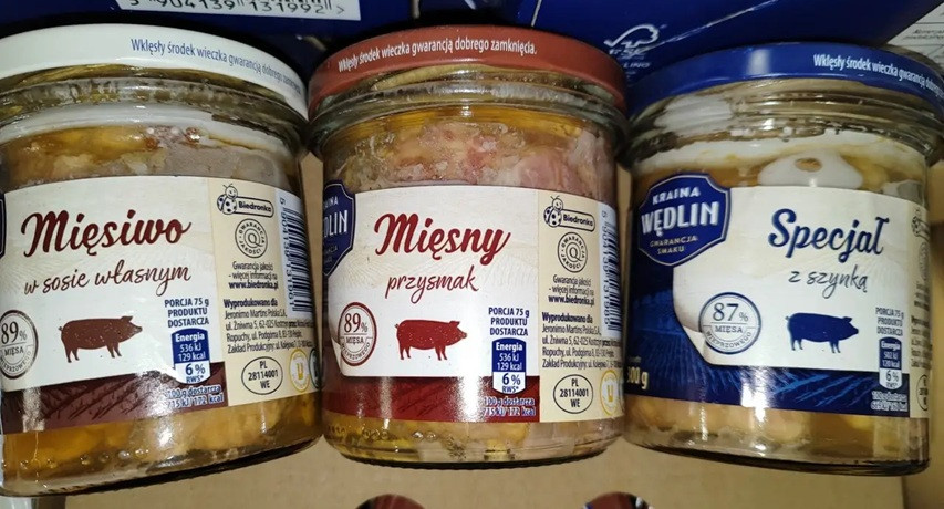 Тушкованка Свиня Три Віда Kraina Wedlin 300 грамів х9 штук у Ящику Польща, фото 1