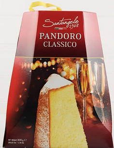 Випічка Панеттоне Класична Panettone Santangelo Бісквіт Святковий 800 г Італія