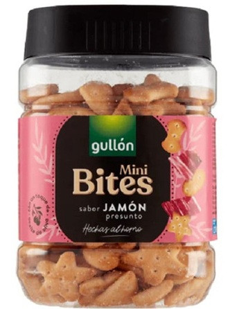 Печиво Міні-Крекери зі смаком Хамона Gullon mini Bites Jamon 250 г Іспанія, фото 1