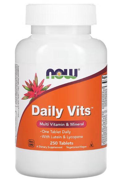 Мультивітаміни та мікроелементи, Now Foods, 250 таблеток