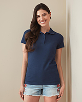 Футболка поло жіноча темно-синя
