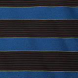 Котон з натуральним шовком морська хвиля з коричневим смужка 12*16мм, фото 4