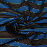 Котон з натуральним шовком морська хвиля з коричневим смужка 12*16мм, фото 7