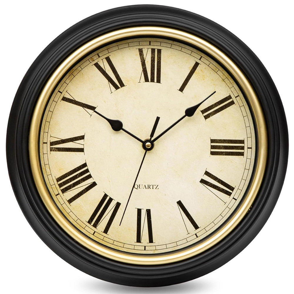Годинник настінний безшумний класичний з римськими цифрами Losso Premium VINTAGE (roman)