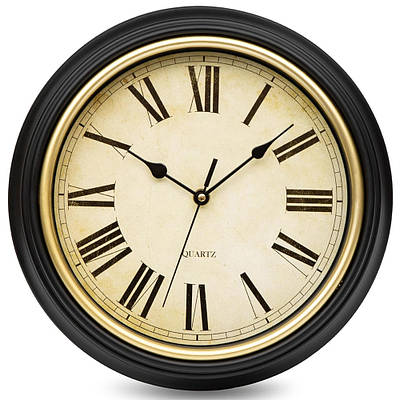 Годинник настінний безшумний класичний з римськими цифрами Losso Premium VINTAGE (roman)