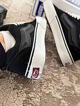 Кеди Vans KNU Skool Black Ванс Кну Скул низькі унісекс чорні демісезон замшеві, фото 4
