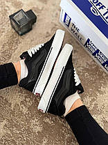 Кеди Vans KNU Skool Black Ванс Кну Скул низькі унісекс чорні демісезон замшеві, фото 6
