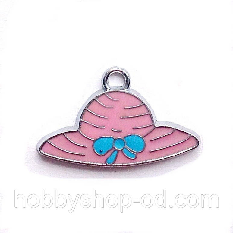 Підвіска з емаллю Капелюшок (2,6*1,6 см), фото 1