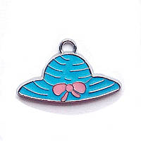 Підвіска з емаллю Капелюшок (2,6*1,6 см)