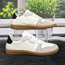 Кросівки-кеди жіночі Gipanis білі з сірим еко-шкіра 4802, фото 2