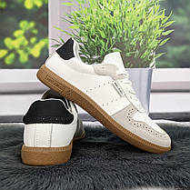 Кросівки-кеди жіночі Gipanis білі з сірим еко-шкіра 4802, фото 5