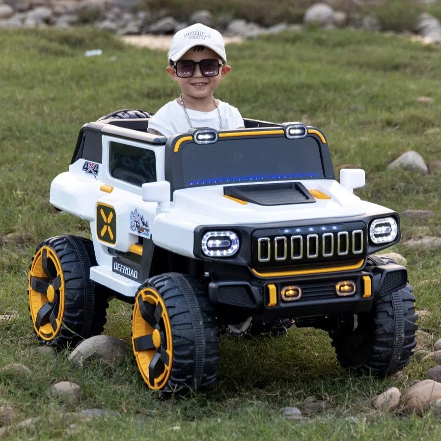 Дитячий електромобіль Jeep OFFROAD 4×4 (білий колір) 24V, фото 1