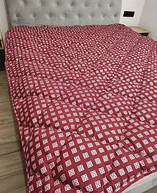 Ковдра 4 сезони, Подвійна 175x215см. Зима/Весна/Літо/Осінь двоспальний розмір, наповнювач холофайбер