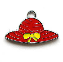 Підвіска з емаллю Капелюшок (2,6*1,6 см)