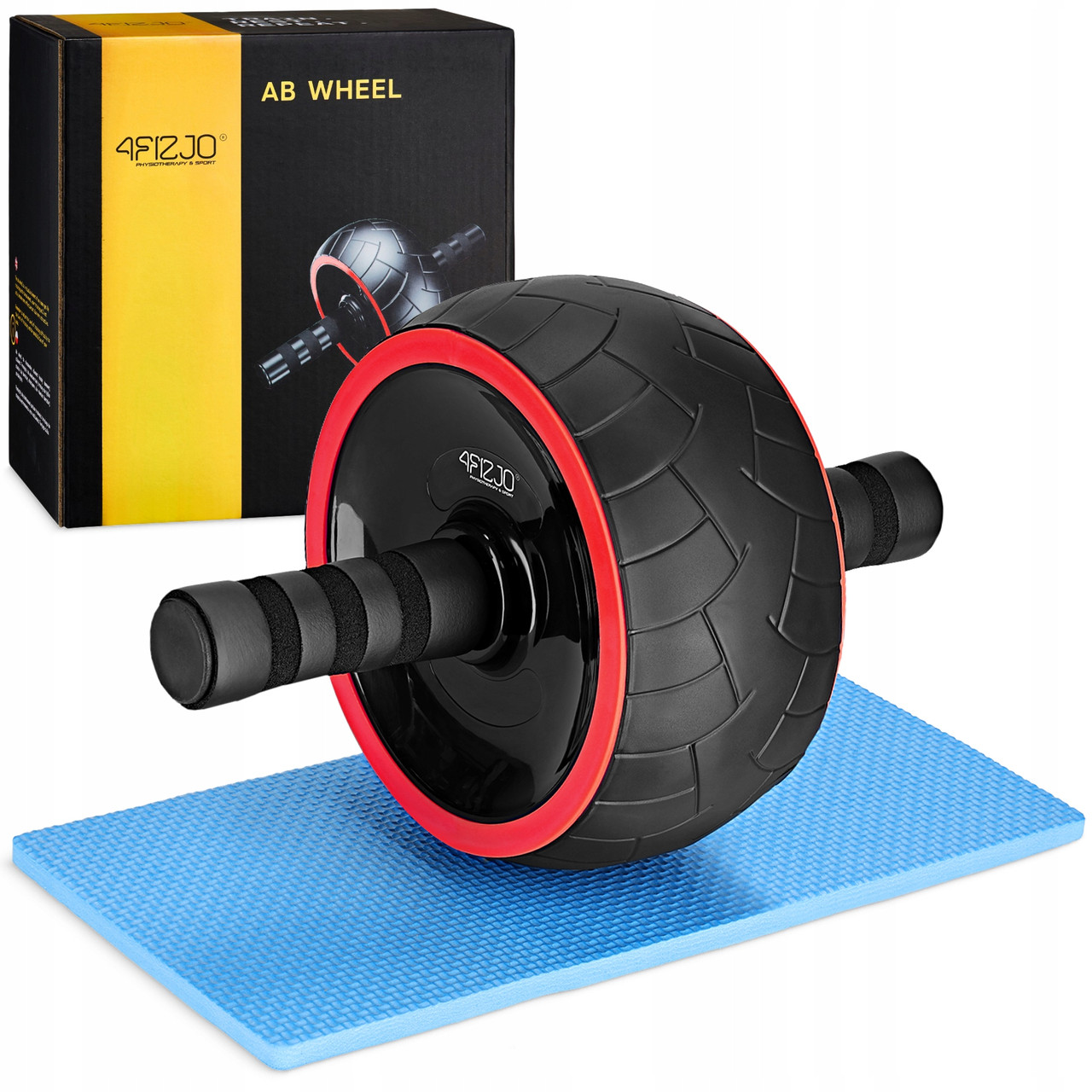 Ролик (гімнастичне колесо) для преса 4FIZJO Ab Wheel XL Black/Red (P-5907739312747), фото 1