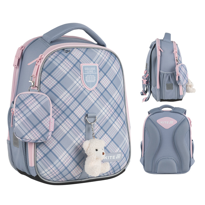 Рюкзак Kite Education каркасний 555S-6 College Line Girl, 36.5x27x15.5 см, 14 л, 115-130 см