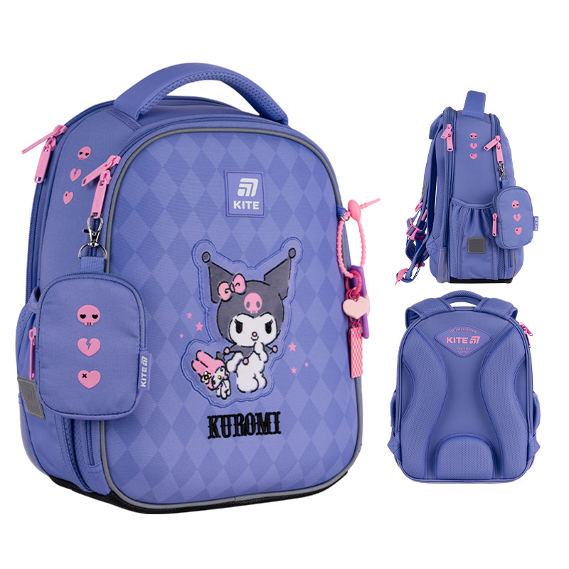 Рюкзак Kite Education каркасний 555S-2 Kuromi, 36.5х27х15.5 см, 14 л, 115-130 см