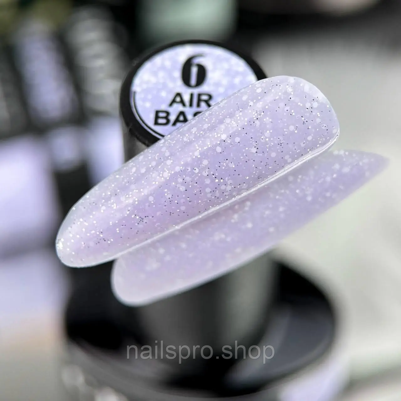 Камуфлююча каучукова база для гель-лаку Crooz Air Base No06 8 мл, фото 1