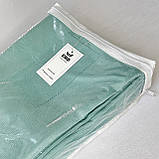 Комплект штори на тасьмі 2 шт ширина-150 висота-250 мікровелюр Світло-бірюзовий, фото 6