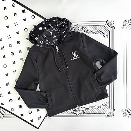 Підліткова, дитяча двостороння ветровка, легка куртка Louis Vuitton для хлопчика, фото 1