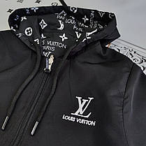 Підліткова, дитяча двостороння ветровка, легка куртка Louis Vuitton для хлопчика, фото 2