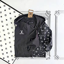 Підліткова, дитяча двостороння ветровка, легка куртка Louis Vuitton для хлопчика, фото 3