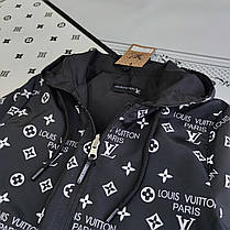 Підліткова, дитяча двостороння ветровка, легка куртка Louis Vuitton для хлопчика, фото 4