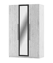 Шафа 3ДЗ з ДСП в спальню Лілея Нова Артвуд світлий/Антрацит Світ Меблів