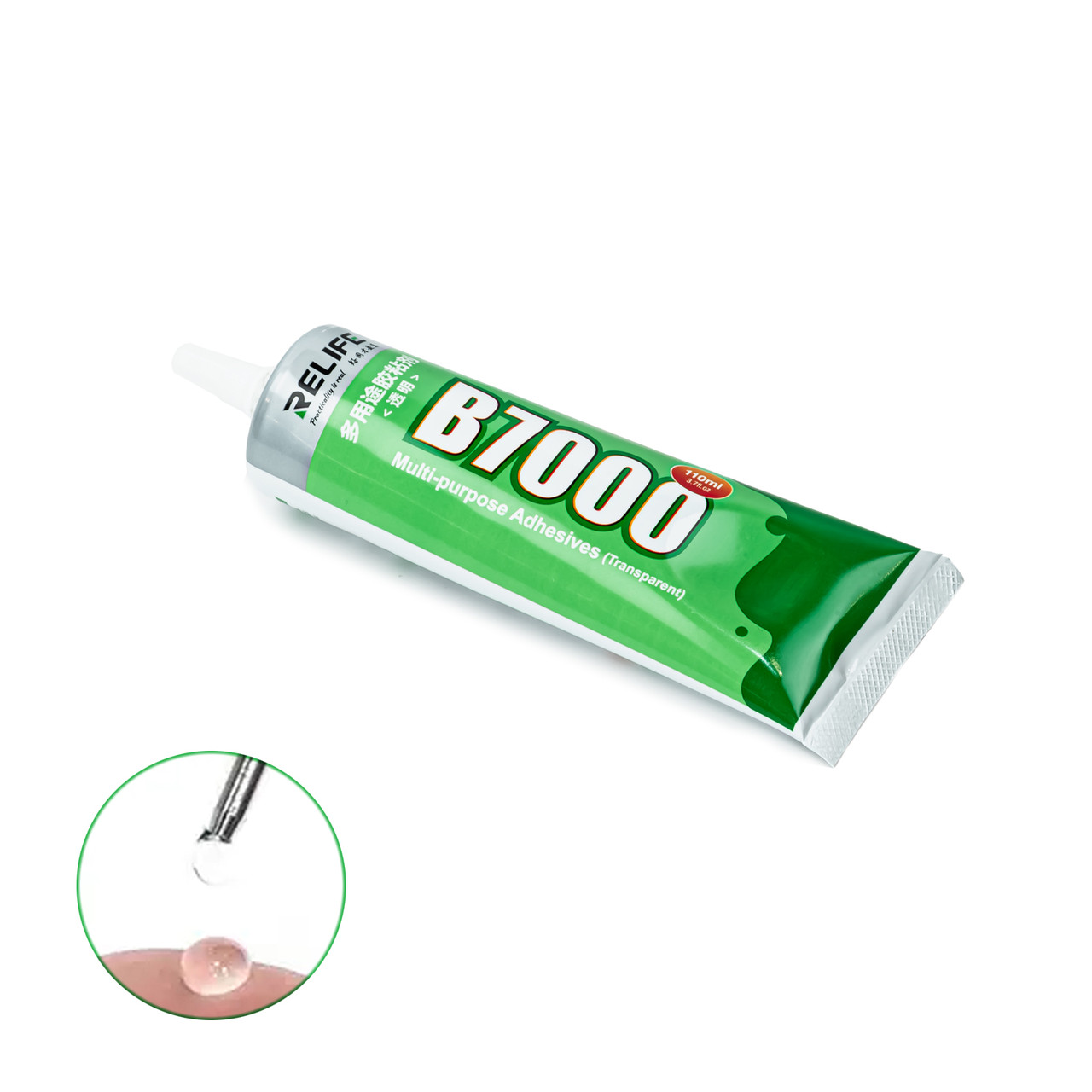 Клей RELIFE B-7000 силіконовий, у тюбику з дозатором (прозорий) (110 мл)