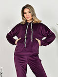 7401-11 Спортивный костюм женский велюр норма (3 ед: 42,44,46), фото 3