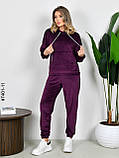 7401-11 Спортивный костюм женский велюр норма (3 ед: 42,44,46), фото 5
