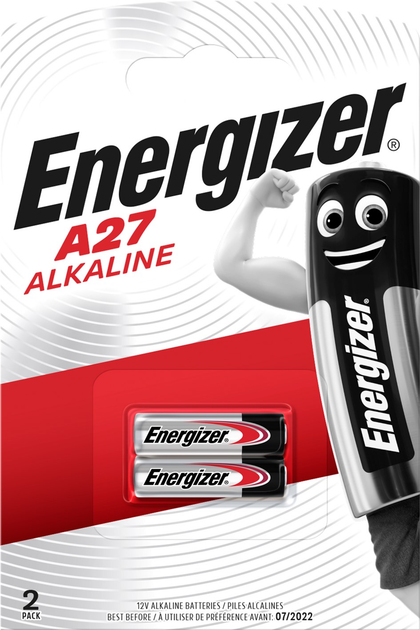 Батарейка Energizer 27A (MN27) Alkaline лужна 12V