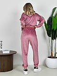 7401-8 Спортивный костюм женский велюр норма (3 ед: 42,44,46), фото 5