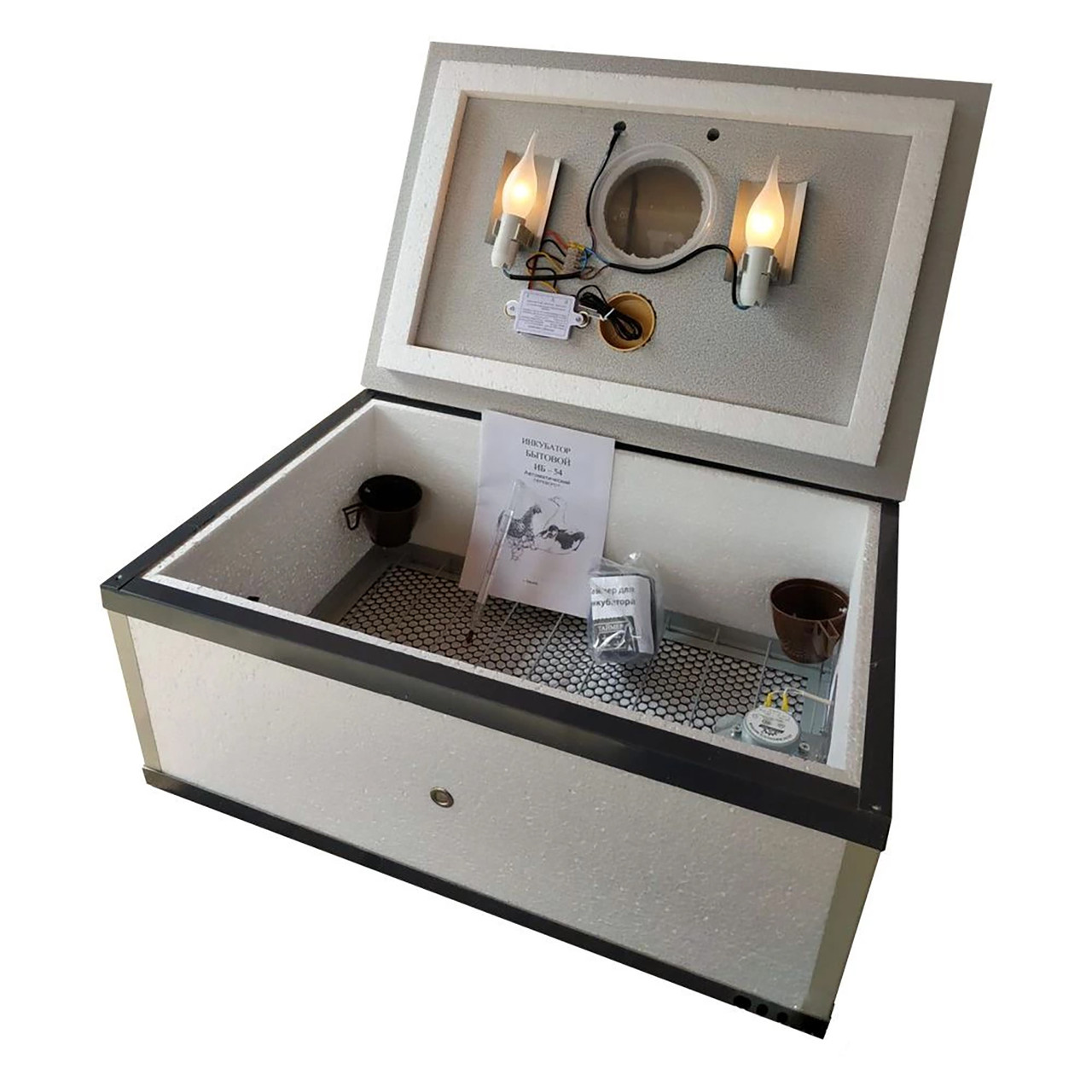 Побутовий автоматичний інкубатор із цифровим терморегулятором «Наседка ІБА-54»