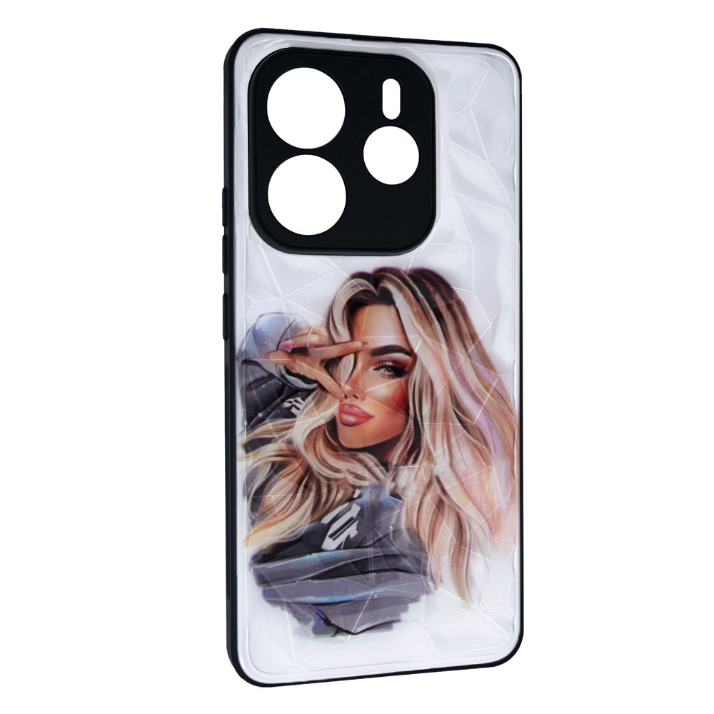 Чехол Prisma Ladies New для Xiaomi Redmi Note 14 (5G) Girl in a hoodie