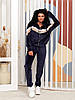 Жіночий весняний велюровий прогулянковий та домашній костюм на блискавці, фото 8