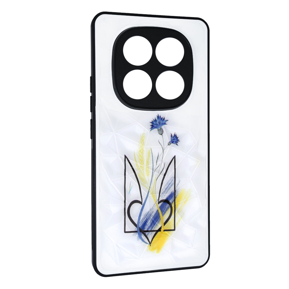 Чехол Prisma UA для Xiaomi Redmi Note 14 Pro Plus (5G) Ukraine with flowers
