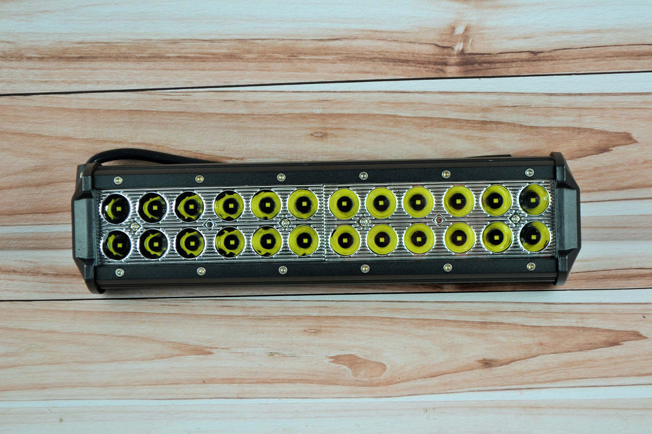 Світлодіодна LED Балка Black (30 см) 72 Вт, промінь дальній (світлодіоди 3w x24 шт.), фото 1