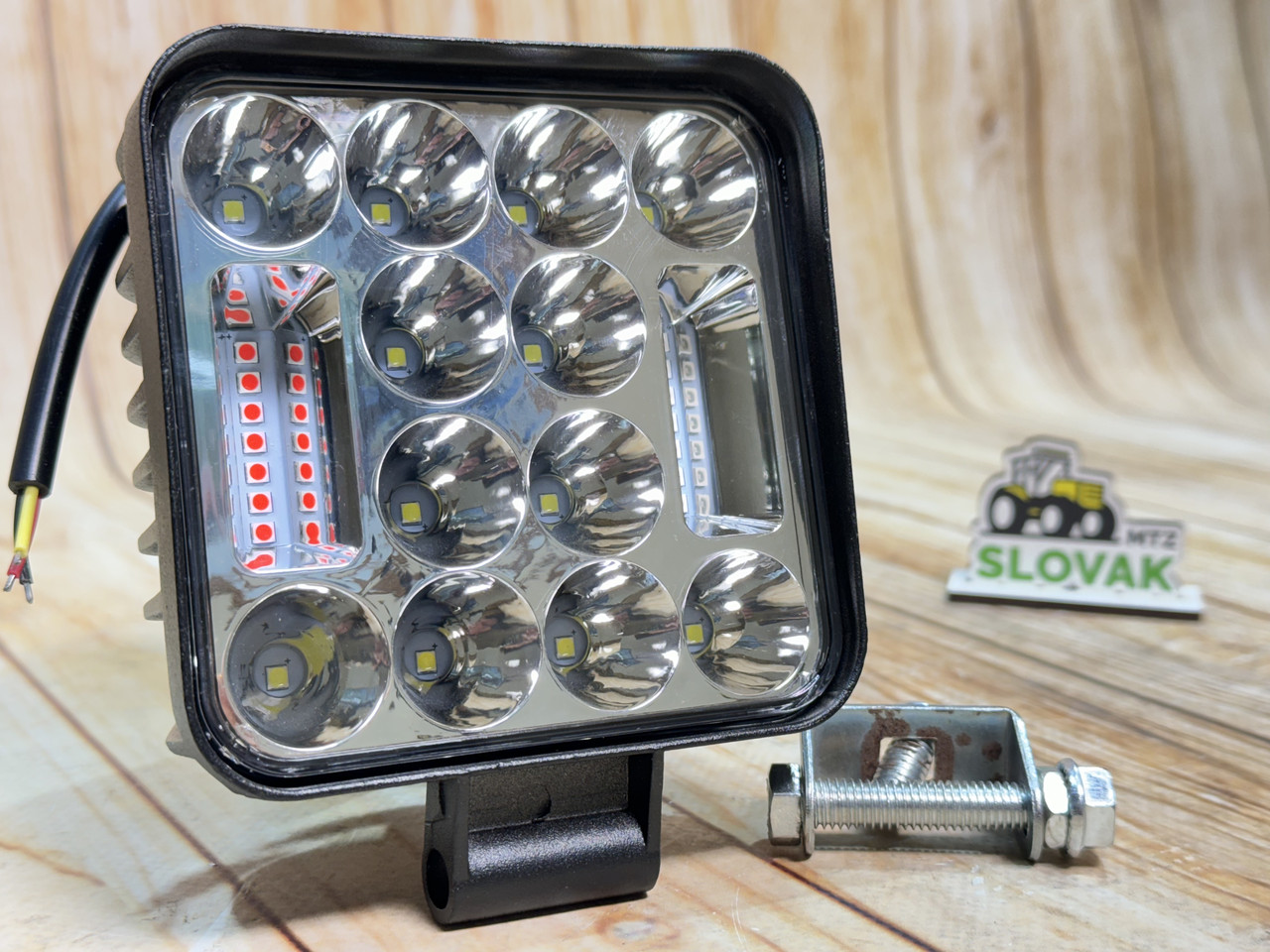 Світлодіодна LED-фара робоча 36 Вт, (3 Вт*12ламп) Вузький промінь + Стробосокп, фото 1