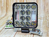 Світлодіодна LED-фара робоча 36 Вт, (3 Вт*12ламп) Вузький промінь + Стробосокп, фото 2