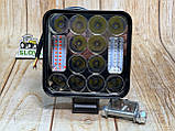 Світлодіодна LED-фара робоча 36 Вт, (3 Вт*12ламп) Вузький промінь + Стробосокп, фото 3