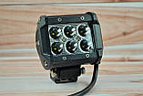 Світлодіодна LED-фара 18 Вт (світлодіоди 3w x6шт) Вузький промінь, фото 4