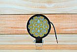 Фара LED Кругла 42W 6000K (14 діодів) (8.5 см х 8.5 см х 1.5 см) Mini, фото 2