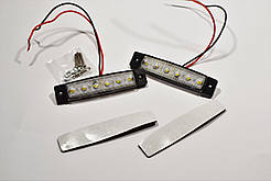 Габарит LED (NTK) 12v 6-діодний білий 2 шт.