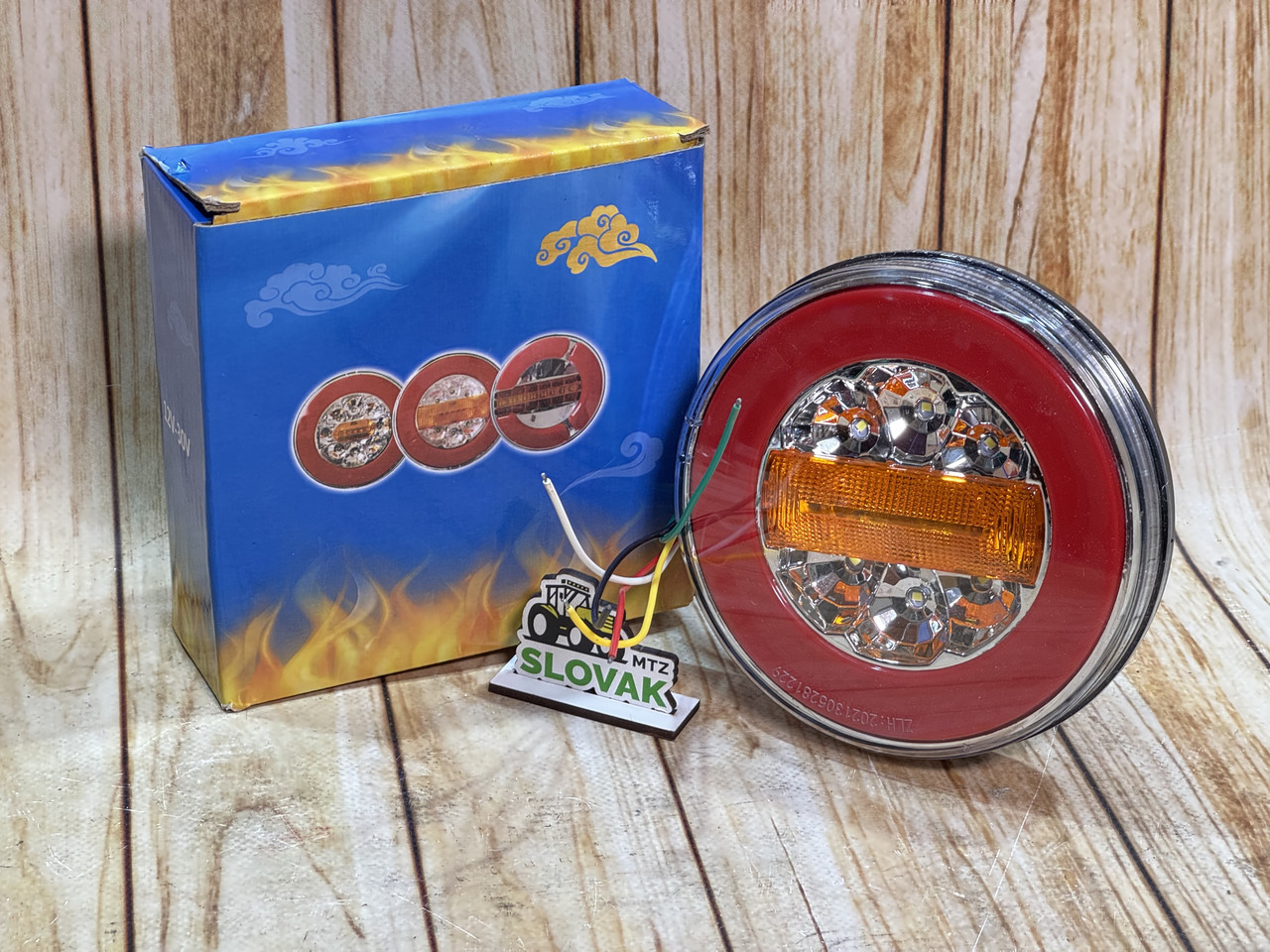 Ліхтар задній круглий LED 12-24 V (Вогає поворот) (1 шт.), фото 1