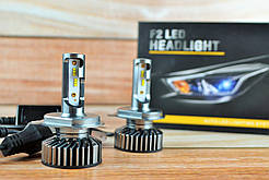 Комплект LED ламп HeadLight F2 H4 6000 K 4000 lm з радіатором