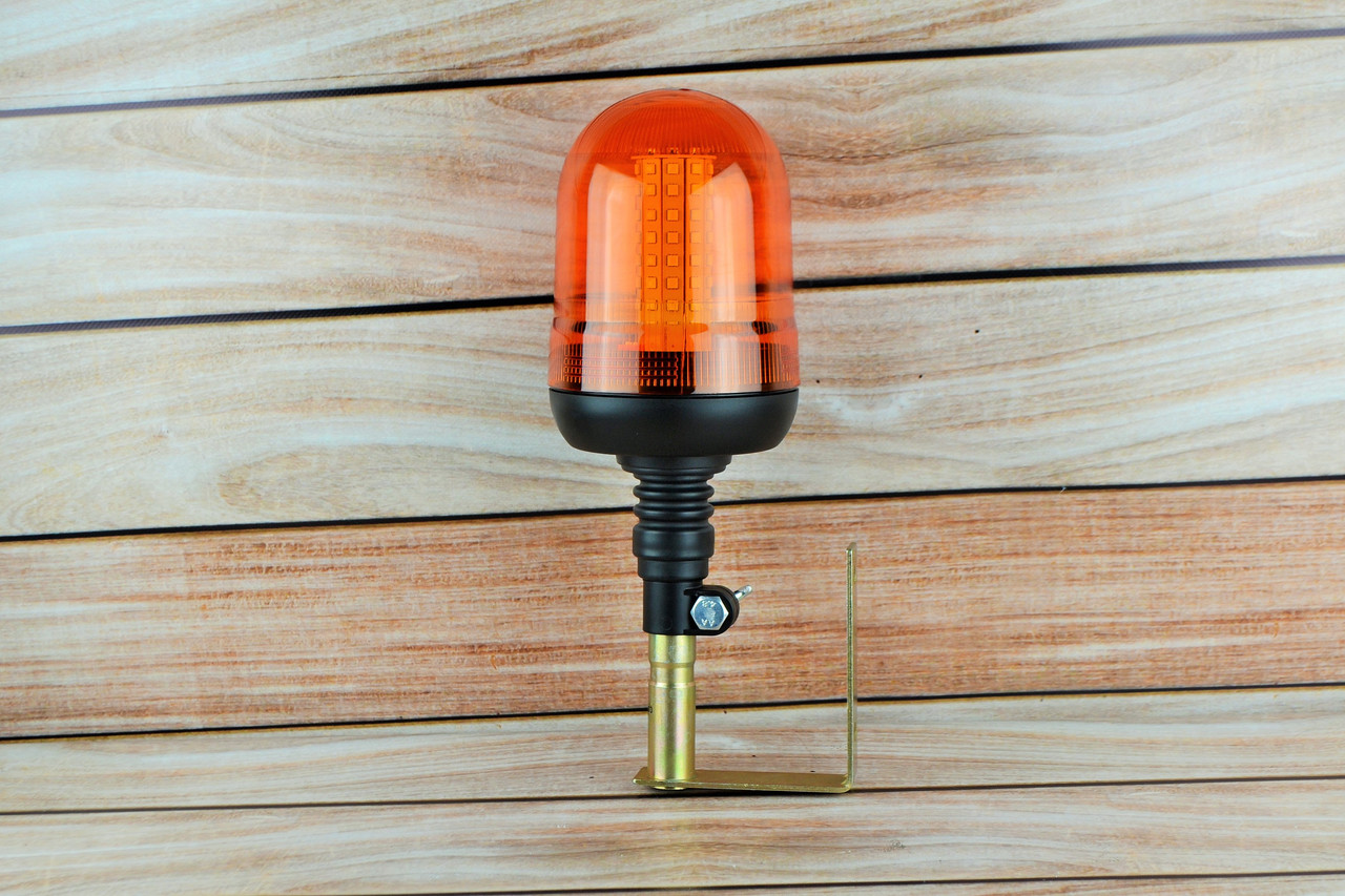 Світлодіодна LED-мигалка жовта на 3 режими + Кронштейн кріплення під мигалку, фото 1