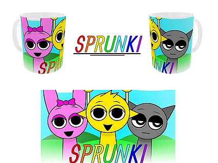 Чашка Спрункі (чашка зі Sprunki) - подарунок дитині