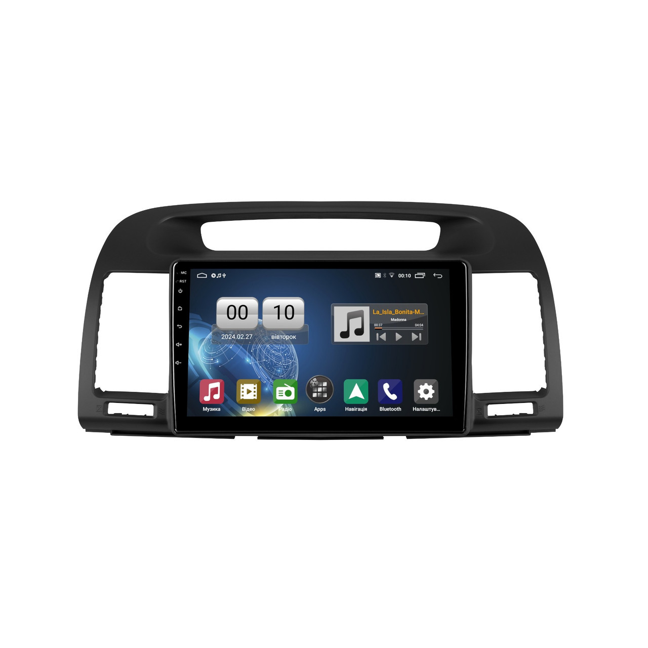 Штатна магнітола серії QIV Q1 під Toyota Camry 5 XV 30 2001-2006 (F1) (W3) 9 дюймів